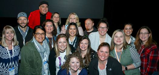 A group of happy educators posing for a picture at TCEA’s conference.