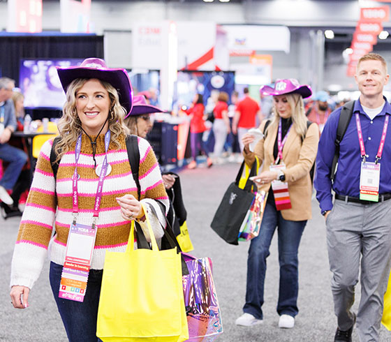 TCEA 2026 – Attendees with Exhibit Hall Swag