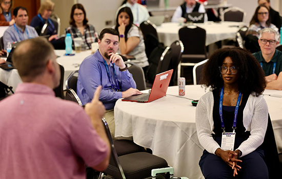 Teachers and Administrators from a school district posing for a picture at the TCEA Convention & Exposition.