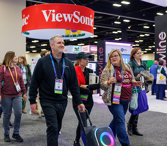 TCEA 2027 - Attendees Touring the Exhibit Hall